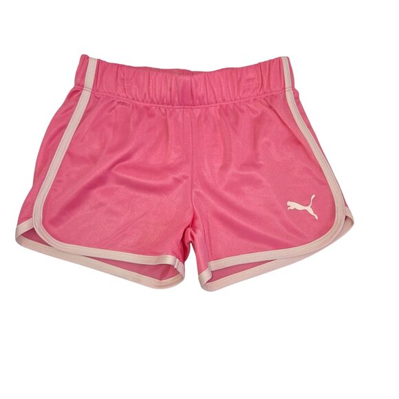 Puma Youth Girls 6/7 3-Piece Outfit: Pink Sweatshirt Navy Tee Pink Shorts 4163 - Picture 14 of 16